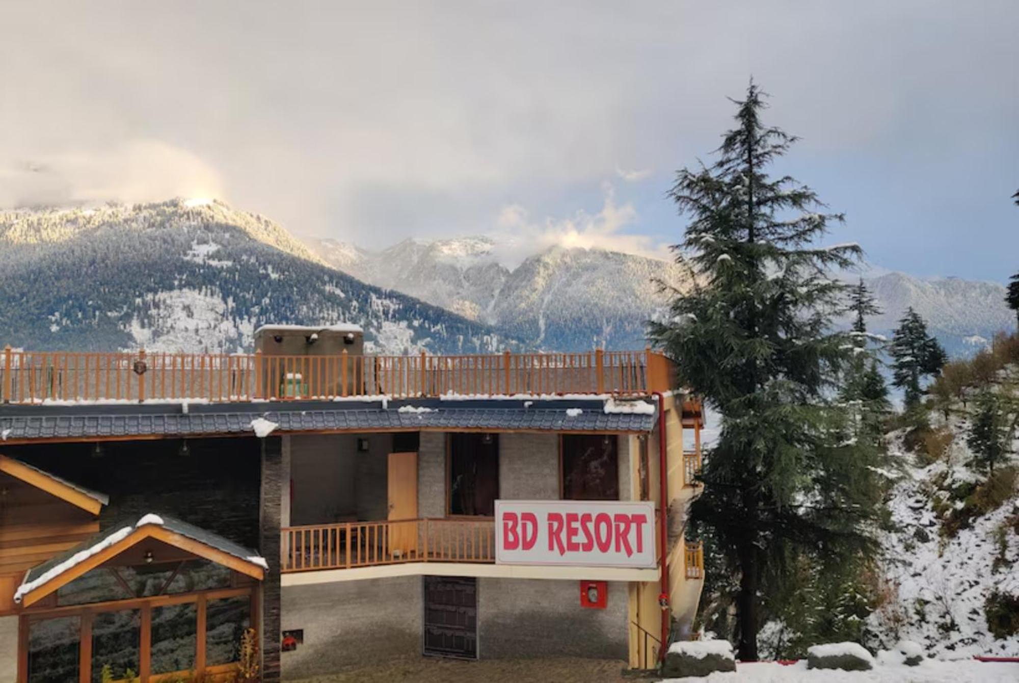 Goroomgo Hotel Bd Resort Manali - Excellent Stay With Family, Parking Facilities Exterior foto