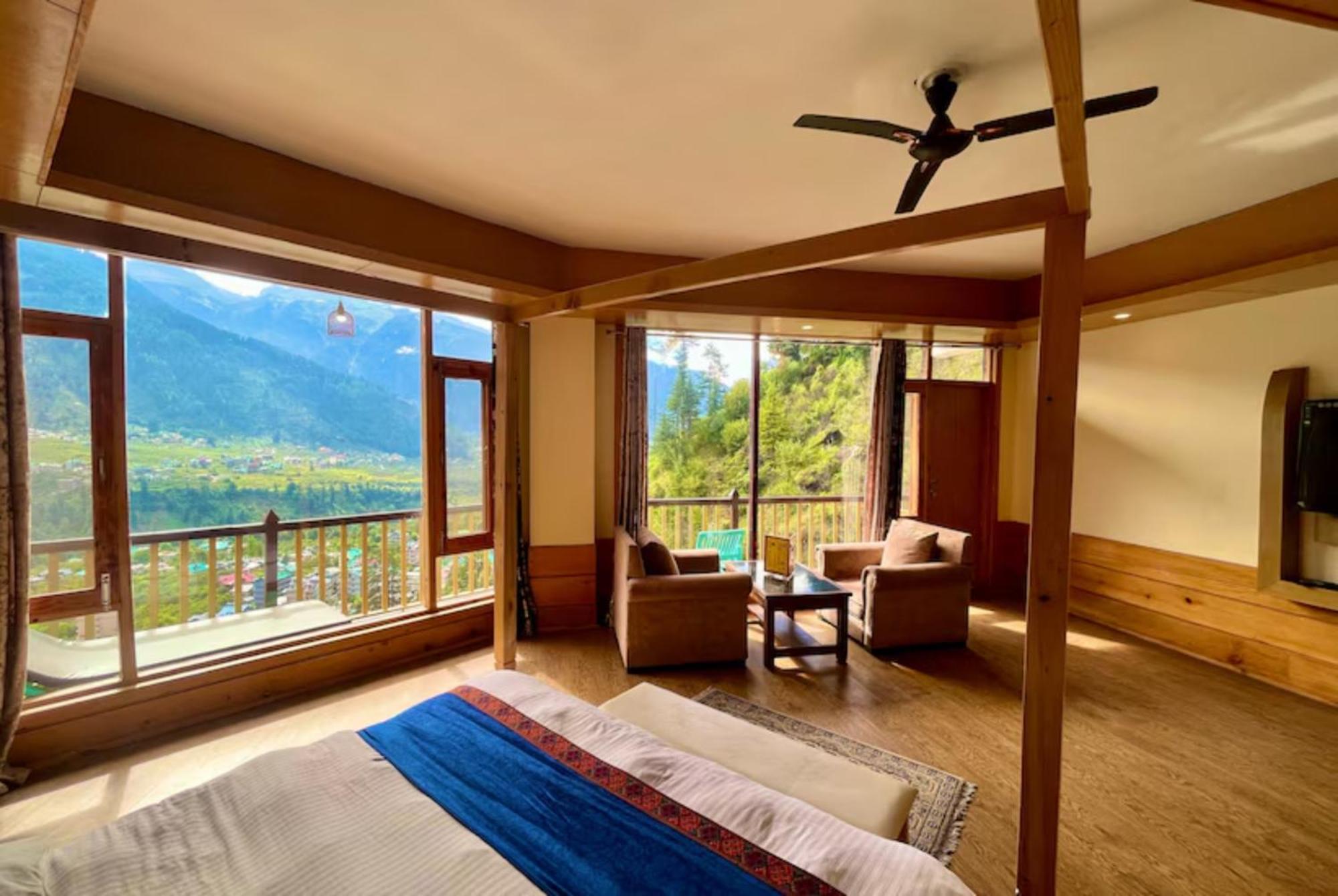 Goroomgo Hotel Bd Resort Manali - Excellent Stay With Family, Parking Facilities Exterior foto