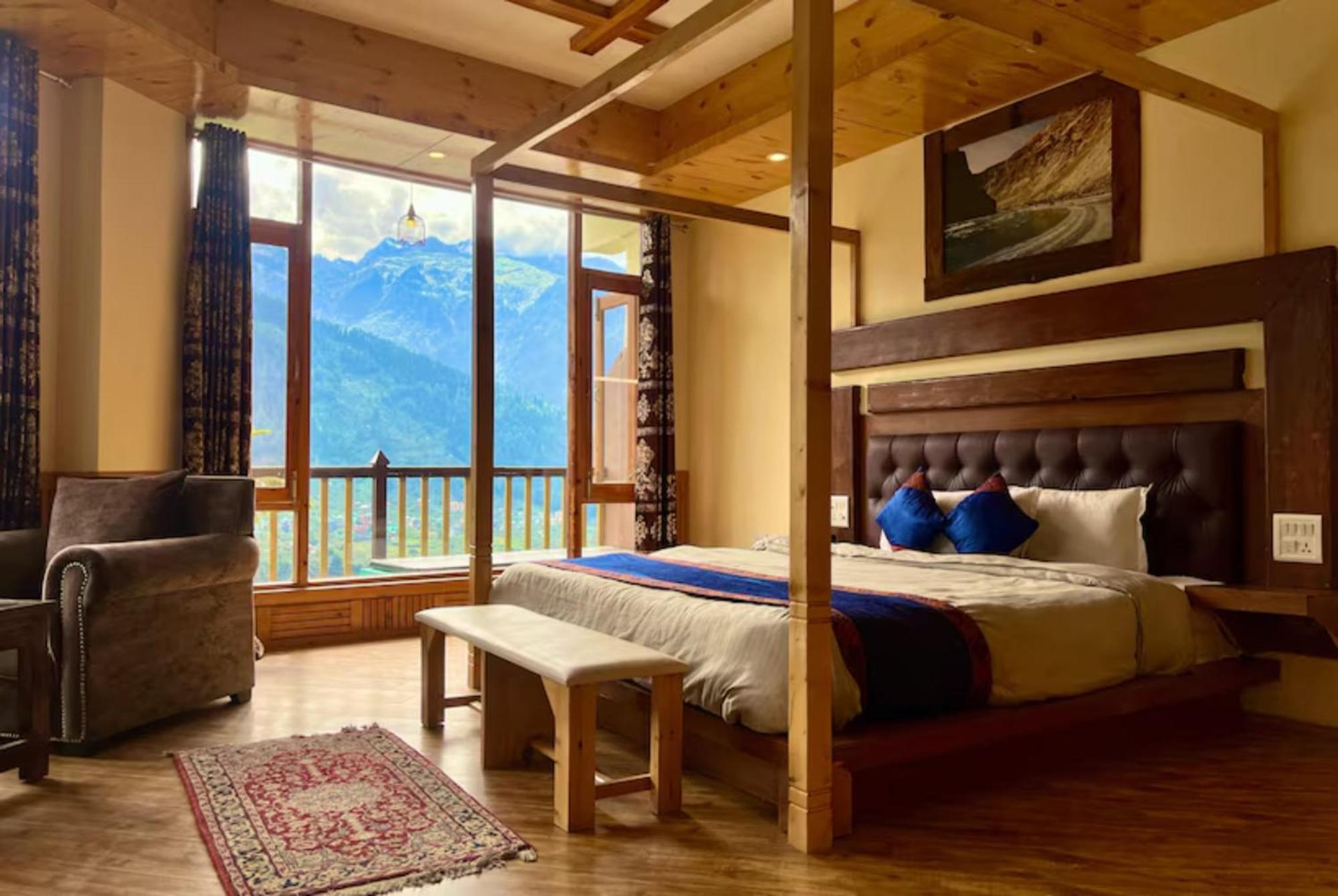 Goroomgo Hotel Bd Resort Manali - Excellent Stay With Family, Parking Facilities Exterior foto