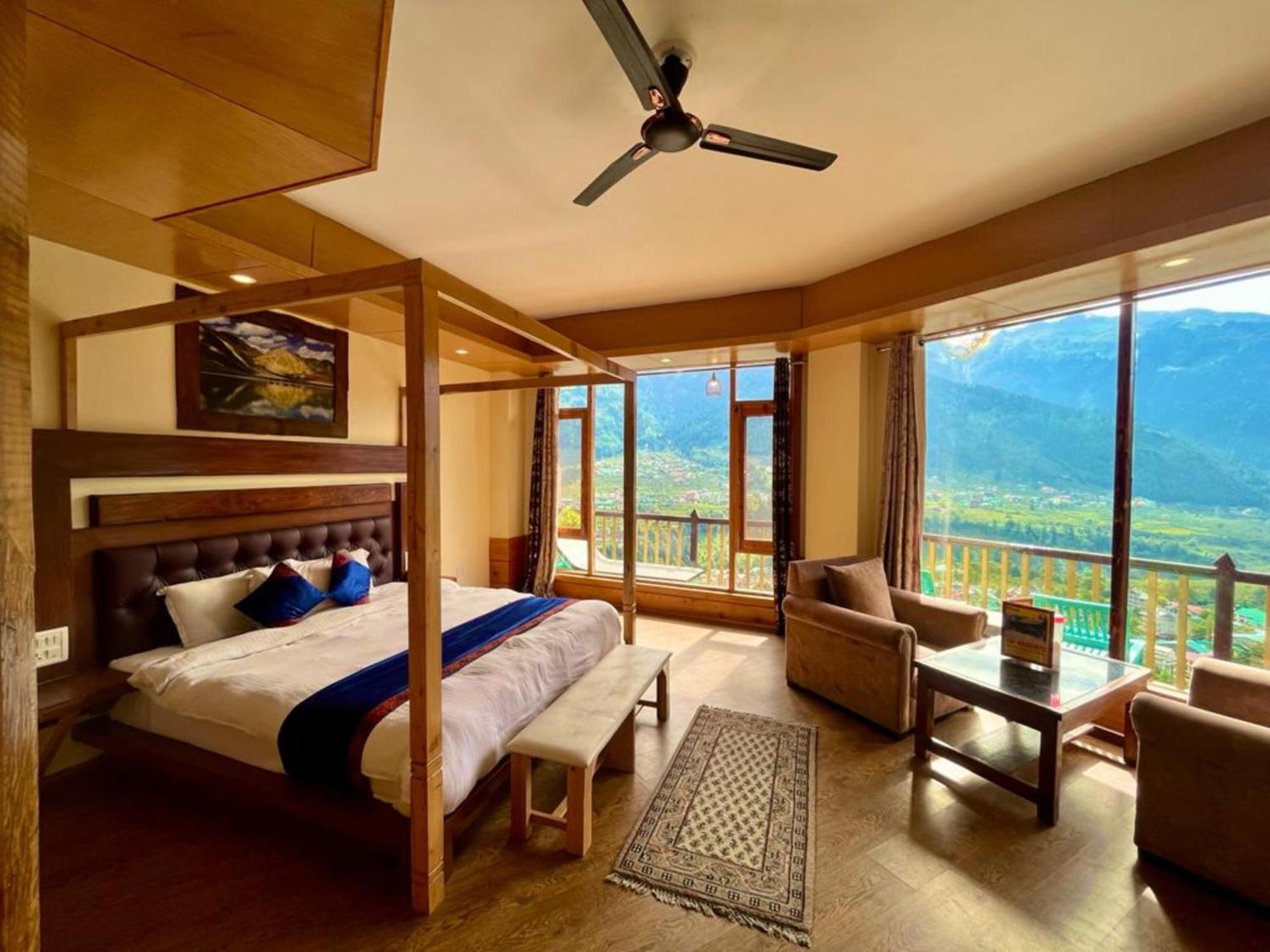 Goroomgo Hotel Bd Resort Manali - Excellent Stay With Family, Parking Facilities Exterior foto