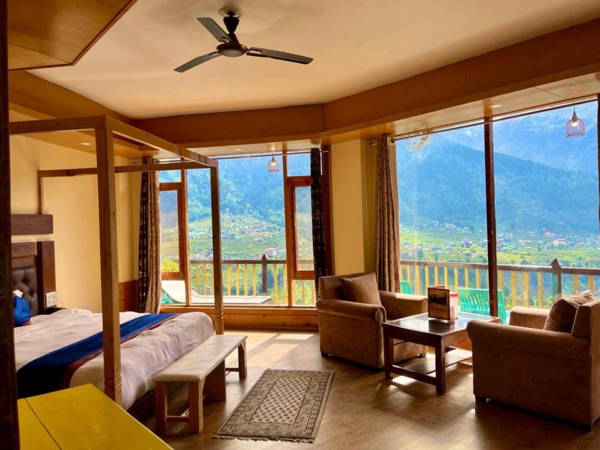 Goroomgo Hotel Bd Resort Manali - Excellent Stay With Family, Parking Facilities Exterior foto