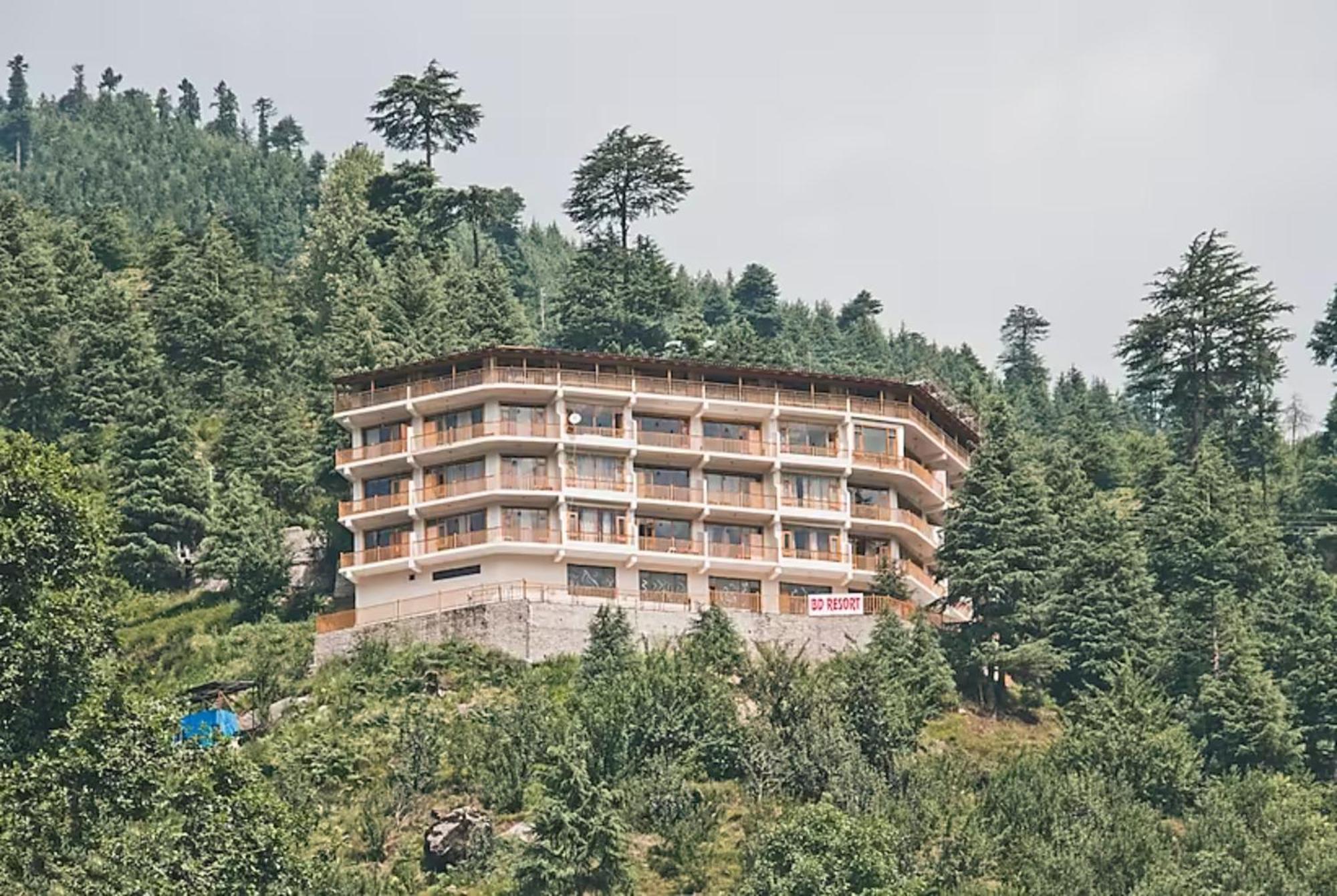 Goroomgo Hotel Bd Resort Manali - Excellent Stay With Family, Parking Facilities Exterior foto